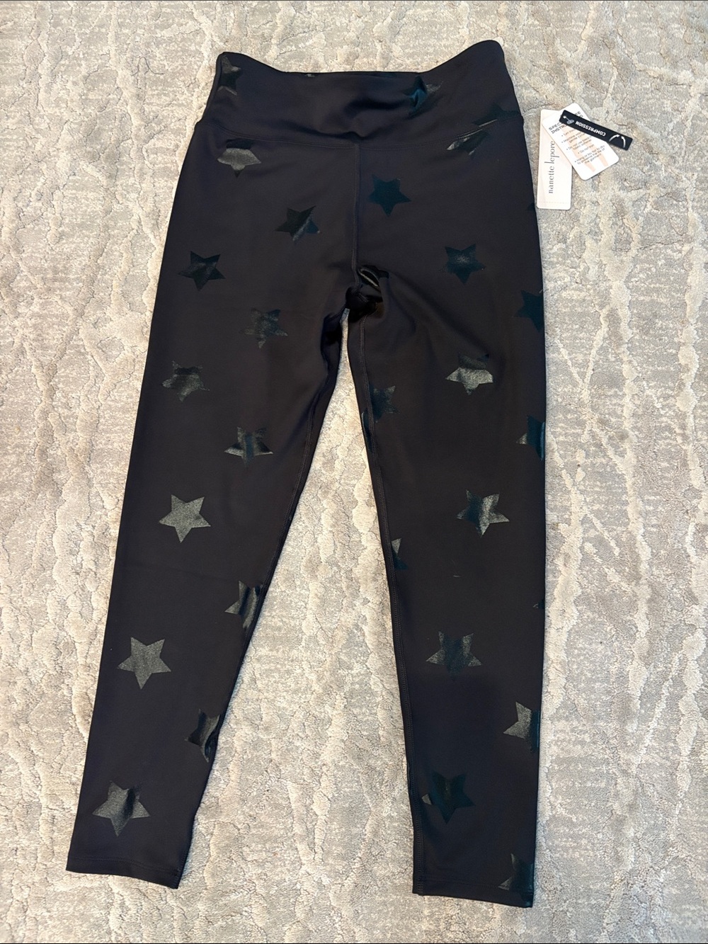 Nanette Lepore Black women’s  Leggings with Shiny Star Accents
